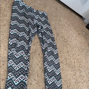 Zig zag hearts leggings